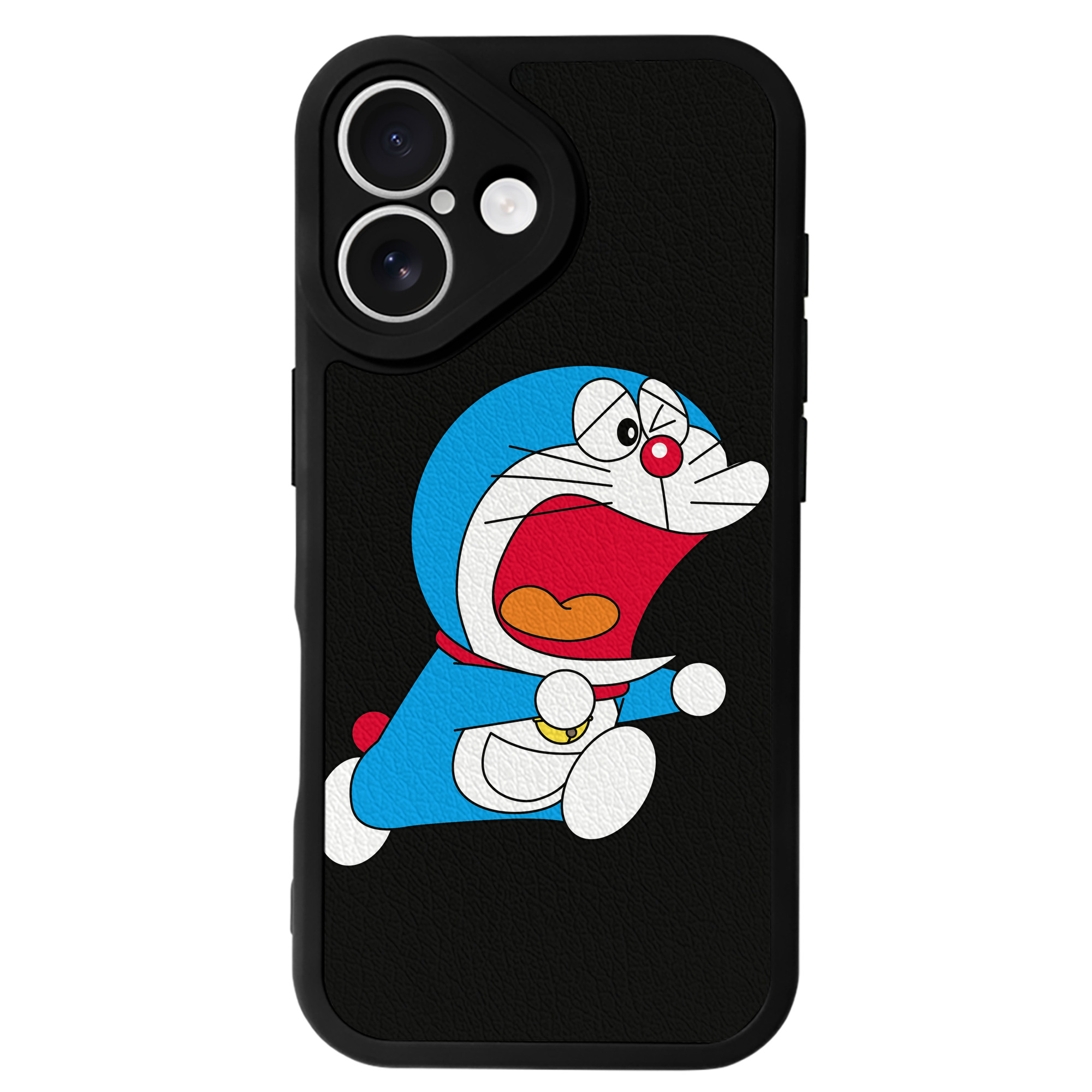 （画像用） ドラえもん Doraemon 【iPhone 16シリーズ対応】シリコンスマホケース（レザー調） 材質：シリコン